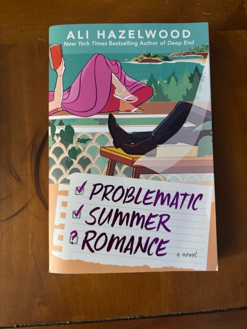 Problematic Summer Romance by Ali Hazelwood - Colorful Paperback